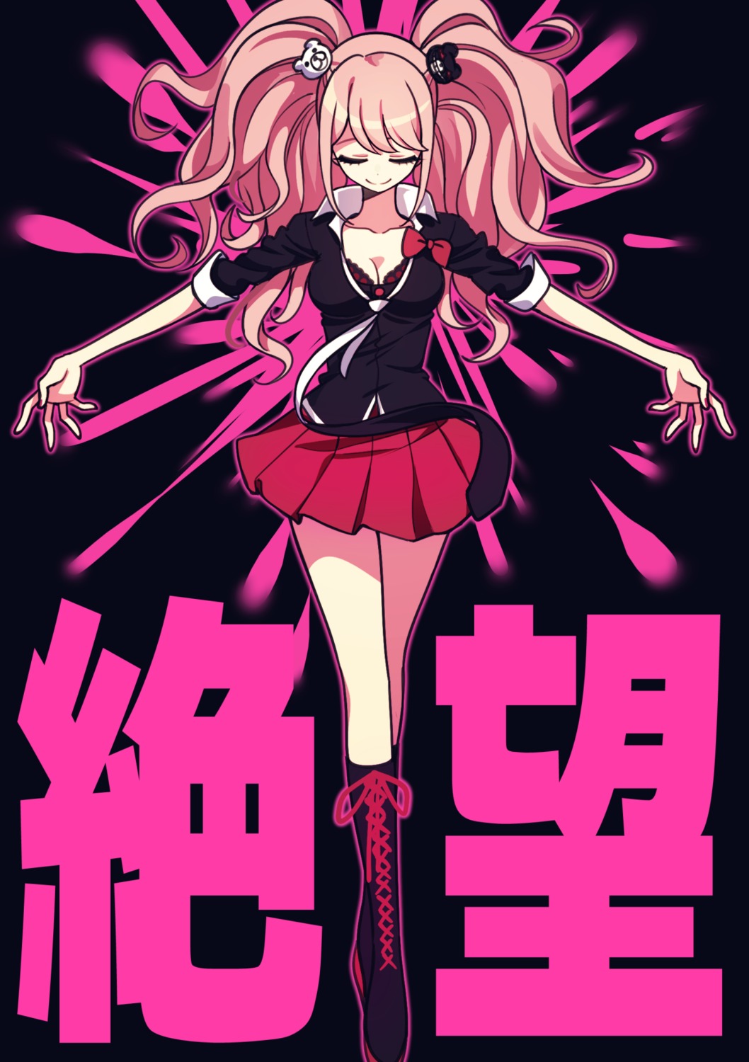 Deadnooodles Dangan Ronpa Enoshima Junko Bra Cleavage Open Shirt Seifuku 1026436 Yandere 6757